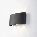 ⁦انارة خارجيه كشاف بوابة مقاوم للظروف الجوية إضاءة ثلاثية اللون الاضاءة اصفر تصميم فاخر⁩ - الصورة ⁦2⁩