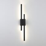 اضاءة جدارية وابليك جداري لون الشكل اسود بتصميم هادئ وأنيق متعددة الألوان ( كريمي + اصفر + ابيض ) 15 واط قطر 50 سم