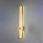 ⁦ابليك جداري مودرن زيتي مع 7 واط 3اضاءات قطر 80 سم⁩ - الصورة ⁦7⁩