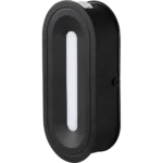⁦جداري بوابة خارجي عين 2 انارة امامية اسود + اصفر LED⁩ - الصورة ⁦2⁩