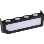 ⁦جداري بوابة خارجي عين 4انارة امامية اسود + اصفر LED⁩ - الصورة ⁦2⁩