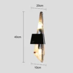 ⁦ابليك مودرن اسود +رمادي Lamp G9*2⁩ - الصورة ⁦3⁩