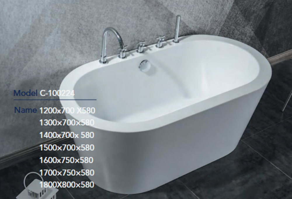 804657b3-f15e-41ba-bcc8-08b121e01ff3-1000x682 مغطس كلاسك لون ابيض مقاس 170*75 ارتفاع 580 بضمان عشر سنوات - الصورة 1