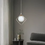 نجف مودرن ذهبي E27*1L مفرد
