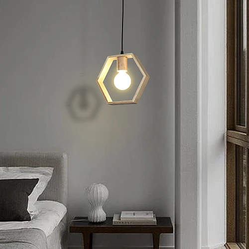 HA-C5905-1 (22)-500x500 علاقي مفرد خشبي E27*1L - الصورة 1