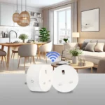 ⁦فيش تحويلة ثلاثي ذكي ابيض متنقل تحكم عن بعد WiFi سهل الاستخدام يعمل باللمس تحكم بالجوال متوافق مع اليكسا وجوجل هوم توفل⁩ - الصورة ⁦6⁩