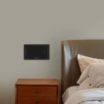 ⁦فيش ثلاثي مزدوج مع مفتاح مستطيل لون اسود حجري توفل⁩ - الصورة ⁦5⁩
