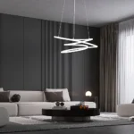 علاقي مودرن لبيض لون الانارة 3 اضاءات W75