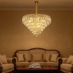 علاقي مودرن ذهبي E14*15