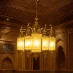 نجف اسلامي كرستال مساجد وقصور ذراع على 8 اذرع