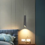 ⁦سلندر علاقي اسطواني طويل مفرد اسود قطر 55*400 ملم لمبة نوع GU10⁩ - الصورة ⁦4⁩