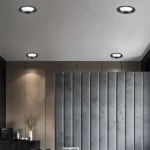 ⁦كشاف سبوت لايت اسود لون الانارة شمسي كريمي 10 سم 10 واط⁩ - الصورة ⁦6⁩