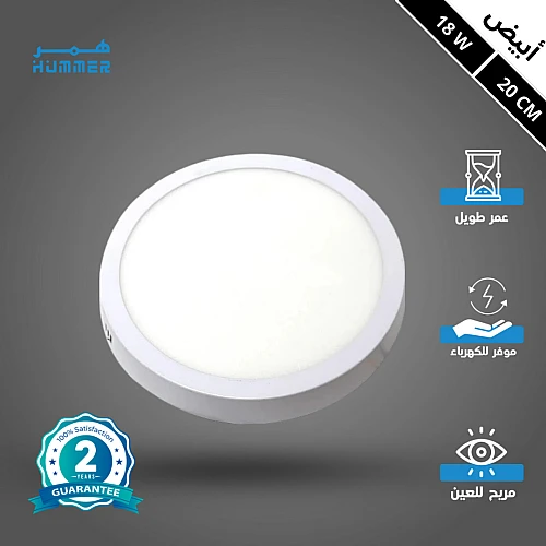 TDAzvGSGlYNcjWAPJBsgLm3nTi-500x500 كشاف لطش ليد بنل لون الانارة ابيض 20 سم 18 واط - الصورة 1