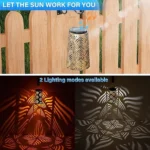 ⁦فانوس إضاءة زينة يعمل بالطاقة الشمسية للحدائق والتخييم⁩ - الصورة ⁦8⁩